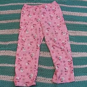 Cute Pink Snowman PJ Pants